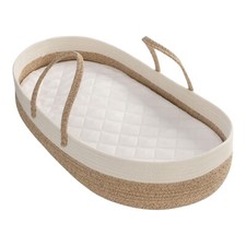 Baby Changing Basket Handmade Woven/ Cotton Rope Moses Changing Table Topper