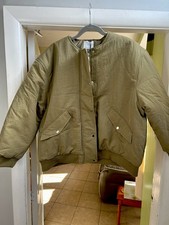 Ladies Khaki Bomber Jacket