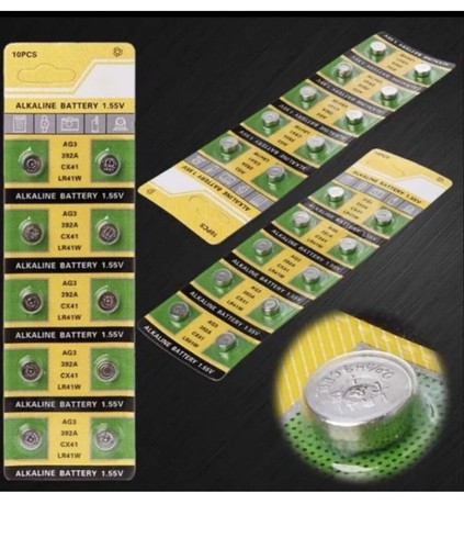 Pack ag3 batteries lr41 - 10,