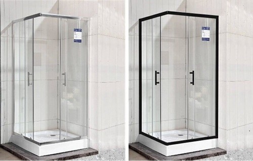 Corner entry shower enclosure - shower,