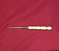 Vntg Crochet Hook Hand Turned
