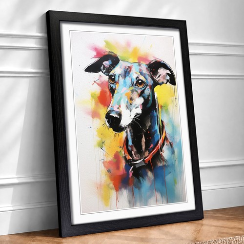 Greyhound gestural framed - gestural, no.2