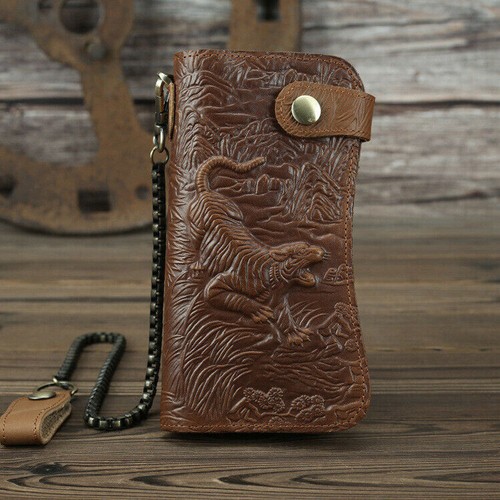Men chain wallet leather - chain,