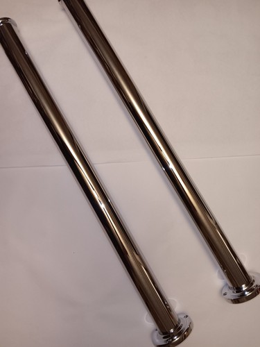 Pair pipe shrouds chrome - pair,