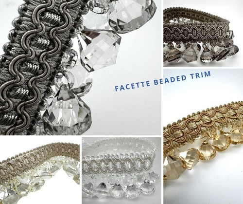 Beaded trim silver silk - silver,,