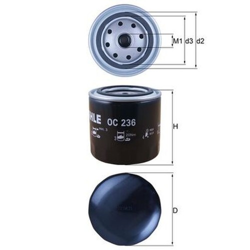 Oil filter for - oil, reliant
