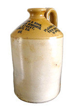 Antique Stoneware Flagon- L A Britton & Sons,46 Duke Street,Aldgate,London-c1905