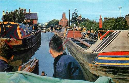 Postcard narrow boats the - on,