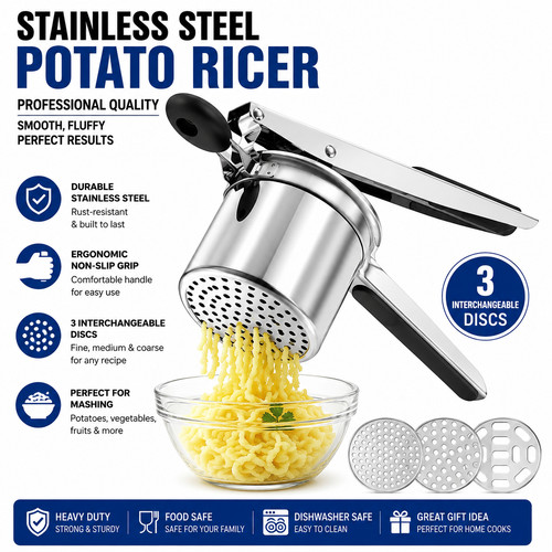 Large potato ricer heavy duty - ricer,,