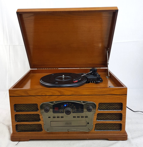 Wooden record player turntable - wooden,