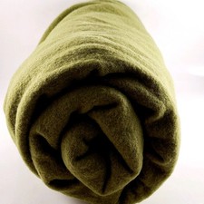 Vintage C.E & M, Army Training Base Issued Green Wool Blanket, 1979