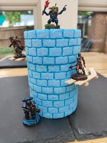 Brick circular castle tower