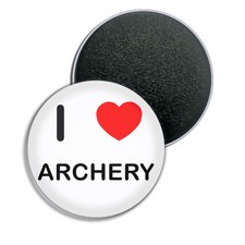 Archery I Love Heart Fridge