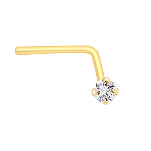 9ct yellow gold - stud, l