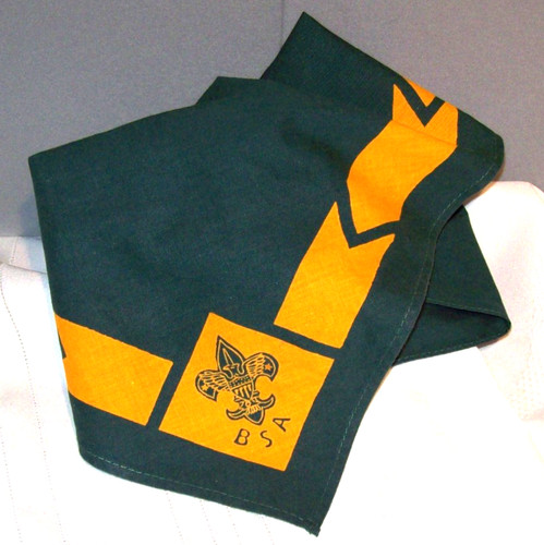 Green and yellow boy scout - and,