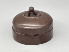 Vintage Crabtree Vitreous 1 Gang 2 Way Bakelite & Ceramic Toggle Light Switch