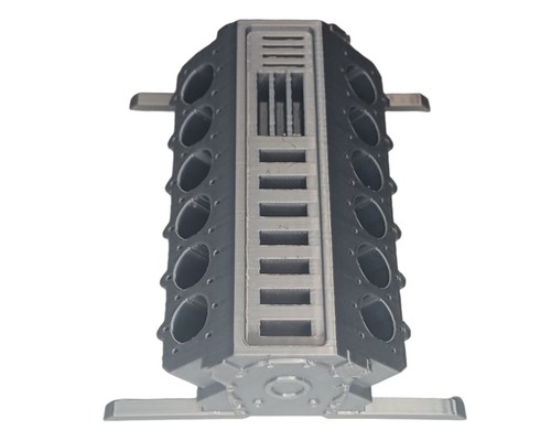 V12 engine block pen holder - a,