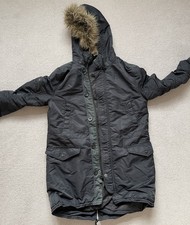 DKNY Men’s Winter Parka , Wind Proof With Hood, Vintage