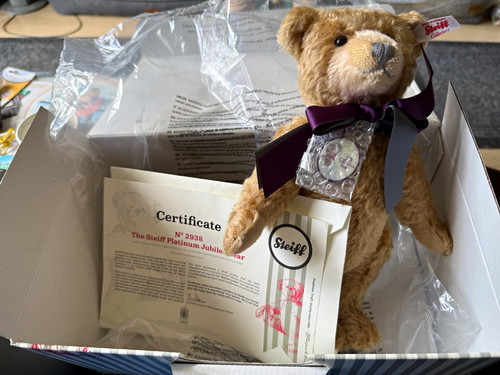 Steiff platinum jubilee teddy - steiff,
