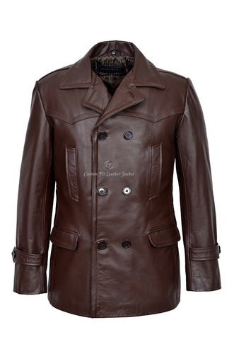 Men cowhide real leather - cowhide,