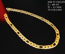 Mens 24K Real Solid Yellow