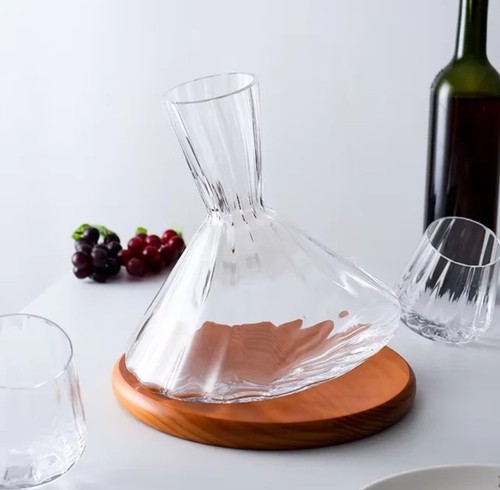 Orbital swirling crystal glass - swirling,