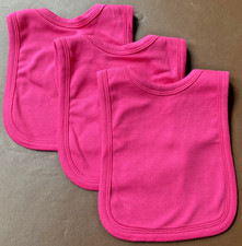 Baby Bibs Plain Bright Pink