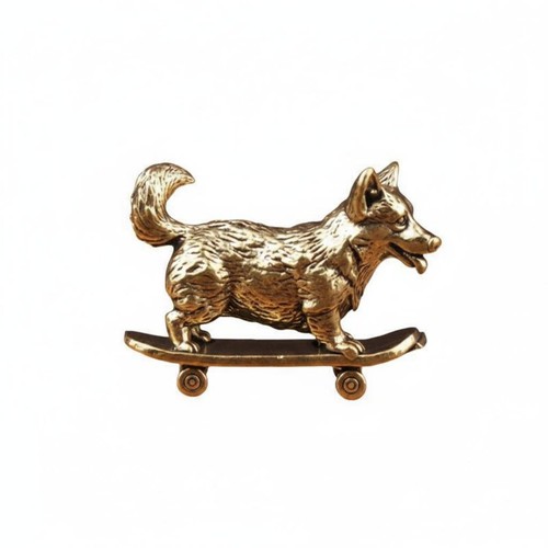 Corgi skateboard ornament - skateboard,