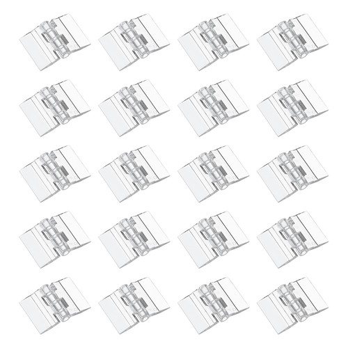 Pcs clear plastic hinges - 20,