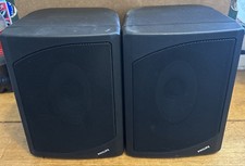 Phillips 8 Ohm 15w Pair Speakers Black Tested & Working