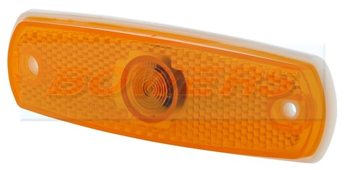 Hella amber orange side - side, marker