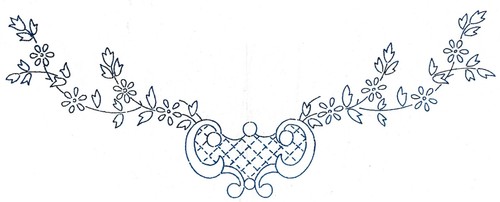 Vintage embroidery transfer - vintage,