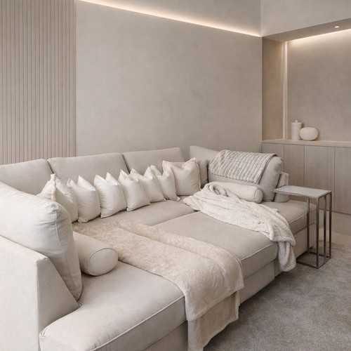 Cinema sofa shape - u,