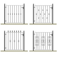 Metal Gates With Posts / Iron