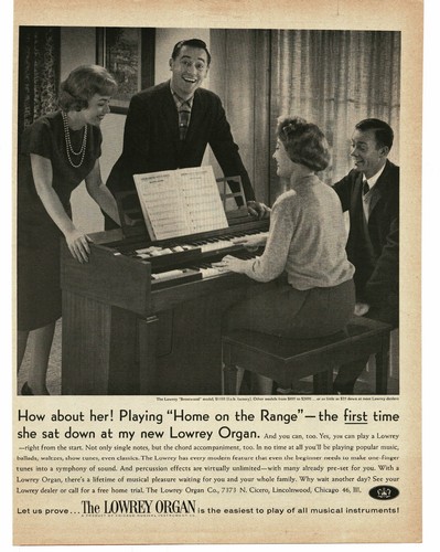 1961 lowrey brentwood - lowrey, organ