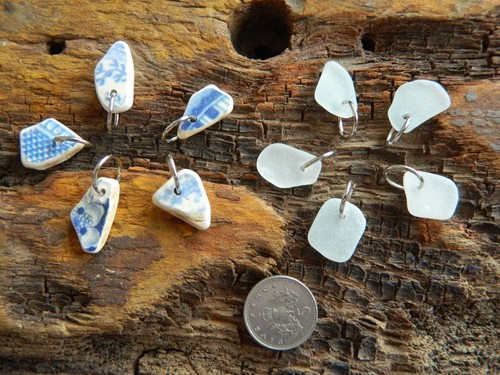 Drilled sea pottery - 10,