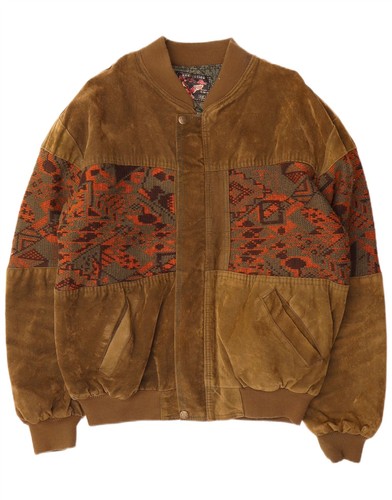 Vintage mens suede bomber - mens,