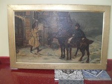 antique oil painting by
