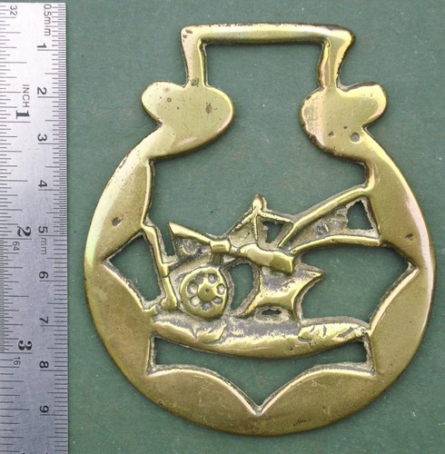 Cast horse brass - cast, brass: