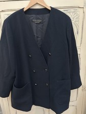 Marina Rinaldi 100% Wool Navy