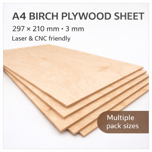Birch plywood sheet 3mm - sheet, a4