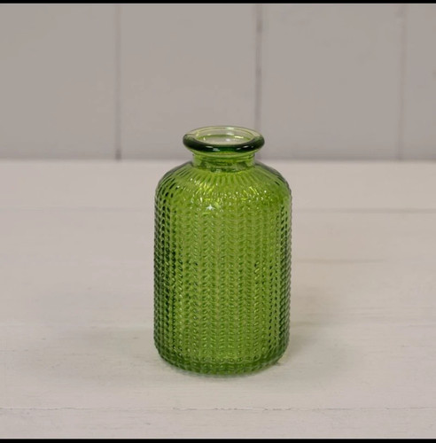 Emerald green glass stem - green,