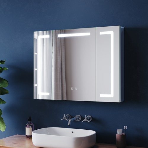 Led bathroom mirror cabinet - led,