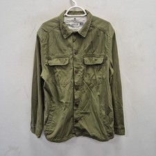 Barbour Steve Mcqueen Green Cargo Core Casual Overshirt Shirt Jacket Size XL