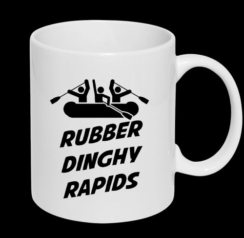 Rubber dinghy rapids funny mug - funny,