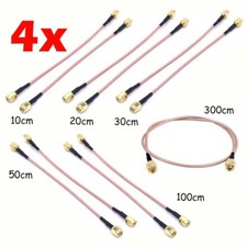 4X SMA Male To SMA Male Jumper