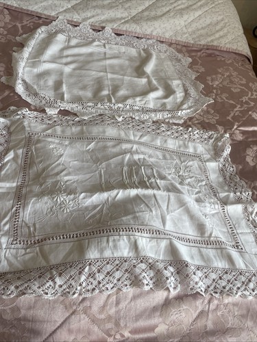 Vintage 1930s white - vintage, linen