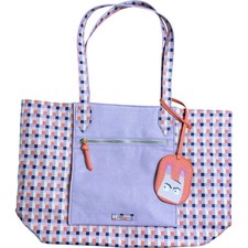 Cath Kidston Tote Bag Large Pink Multi Checked Pattern Fashion Bag