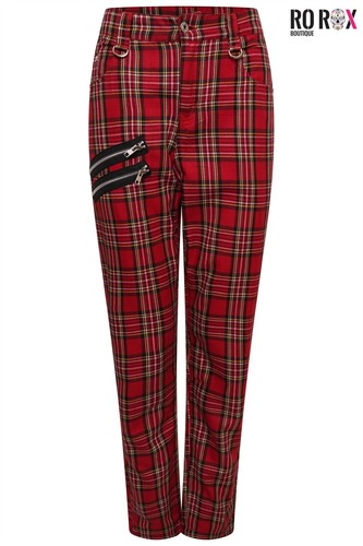 Rox punk tartan trousers - rox,