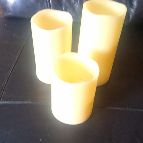 Set cream flameless led - of,